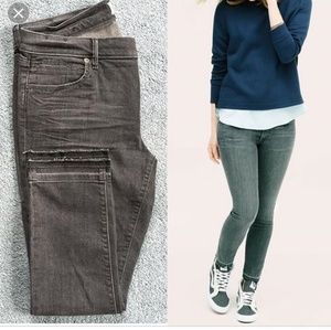 Lou & Grey gray cropped skinny jeans 32 / 14 EUC
